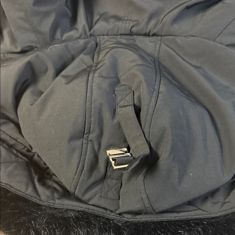 MICHAEL Michael Kors Black Fur-Trimmed Puffer Jacket - Picture 11 of 15